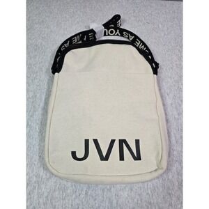 JVN Canvas "Come As You Are" Crossbody cream with straps new no tags